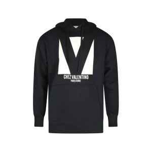 BLACK COTTON SWEATSHIRT