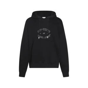 BLACK COTTON SWEATSHIRT