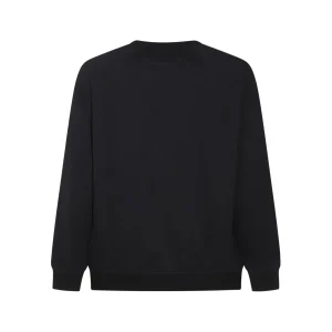 BLACK COTTON SWEATSHIRT