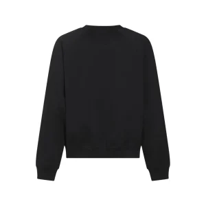 BLACK COTTON SWEATSHIRT