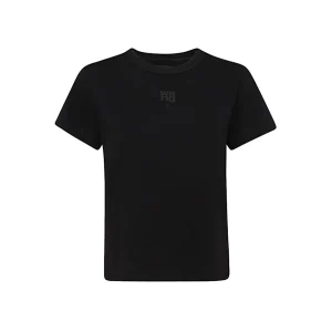 BLACK COTTON T-SHIRT