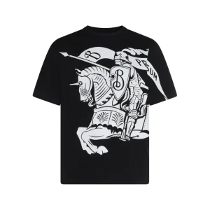 BLACK COTTON T-SHIRT