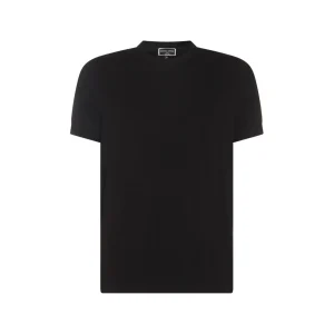 BLACK COTTON T-SHIRT
