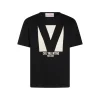 BLACK COTTON T-SHIRT