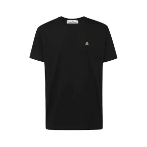 BLACK COTTON T-SHIRT