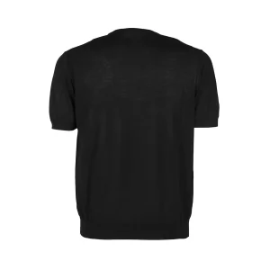 BLACK COTTON T-SHIRT