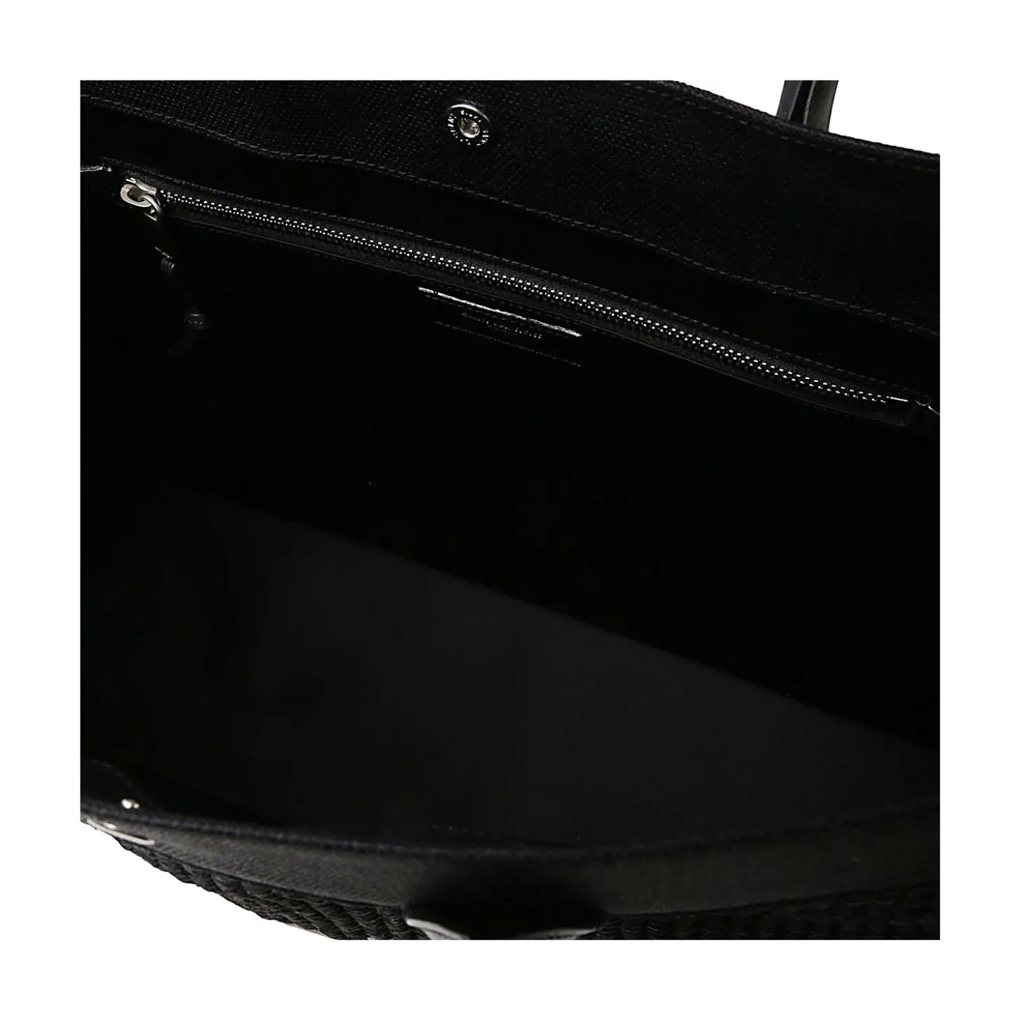 black_leather_and_canvas__3.webp BLACK LEATHER AND CANVAS RIVE GAUCHE TOTE BAG