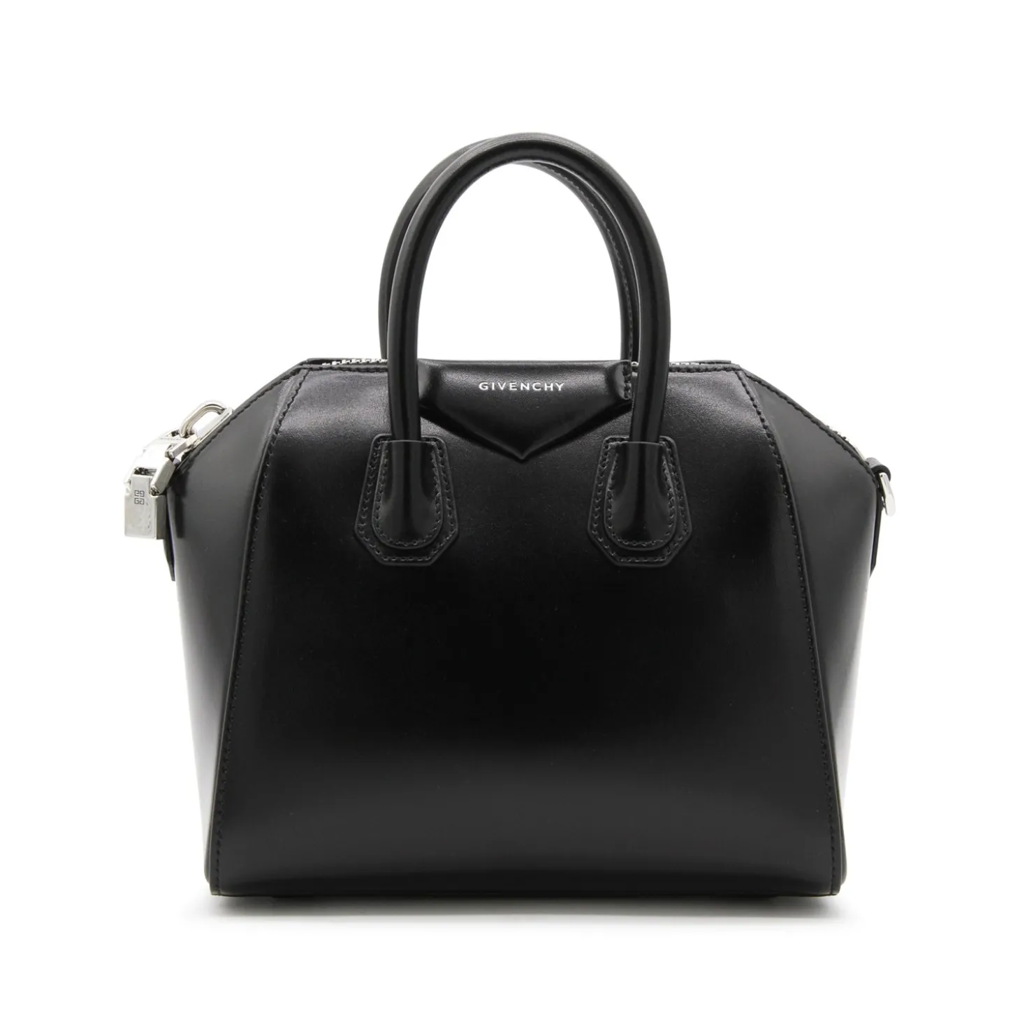 black_leather_antigona_mi_0.webp BLACK LEATHER ANTIGONA MINI TOP HANDLE BAG