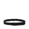 BLACK LEATHER BELT