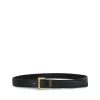 BLACK LEATHER BELT