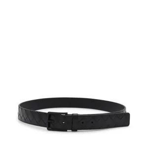 BLACK LEATHER BELT