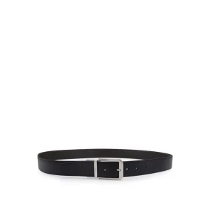 BLACK LEATHER BELT