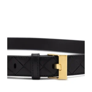 BLACK LEATHER BELT