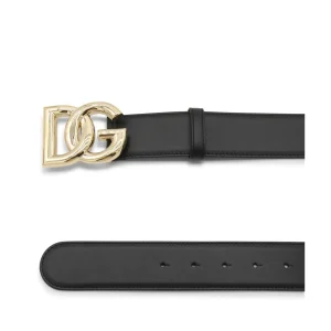 BLACK LEATHER BELT