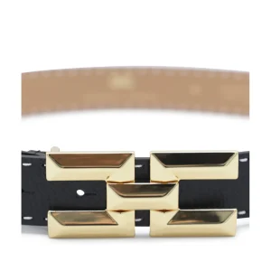 BLACK LEATHER BELT