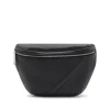 BLACK LEATHER BELT BAG