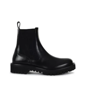 BLACK LEATHER BOOTS