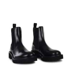 BLACK LEATHER BOOTS