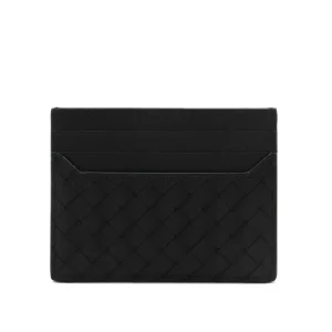 BLACK LEATHER CARD HOLDER