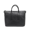 BLACK LEATHER CROSSBODY BAG