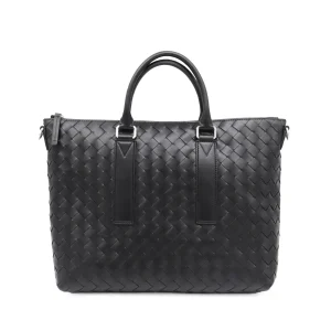 BLACK LEATHER CROSSBODY BAG