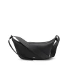 BLACK LEATHER CROSSBODY BAG