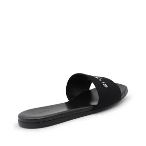 BLACK LEATHER FLATS
