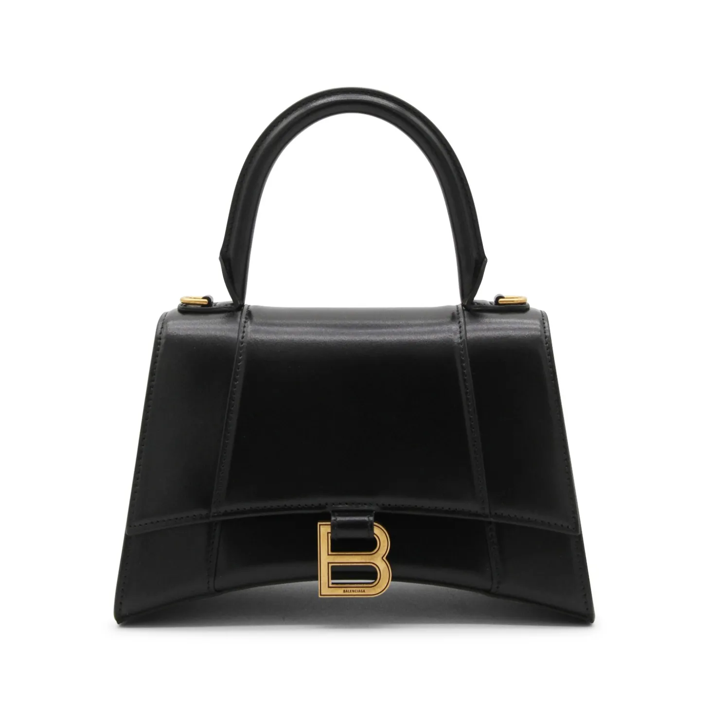 black_leather_hourglass_h_0.webp BLACK LEATHER HOURGLASS HANDLE BAG