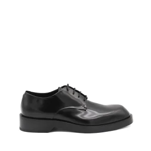 BLACK LEATHER LACE UP SHOES