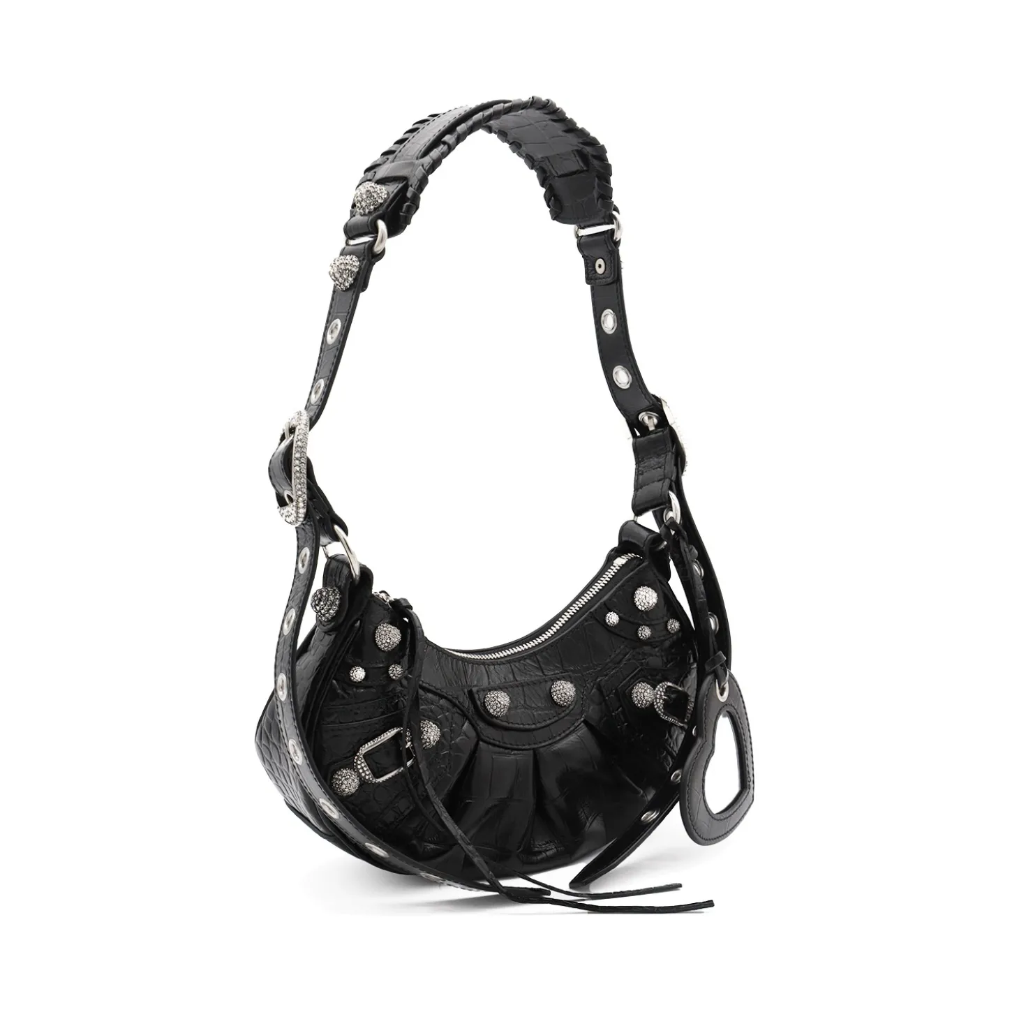 black_leather_le_cagole_x_1.webp BLACK LEATHER LE CAGOLE XS SHOULDER BAG