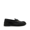 BLACK LEATHER LOAFERS