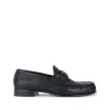 BLACK LEATHER LOAFERS