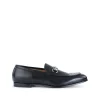 BLACK LEATHER LOAFERS