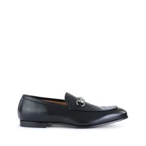 BLACK LEATHER LOAFERS