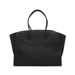 BLACK LEATHER MARLO TOTE