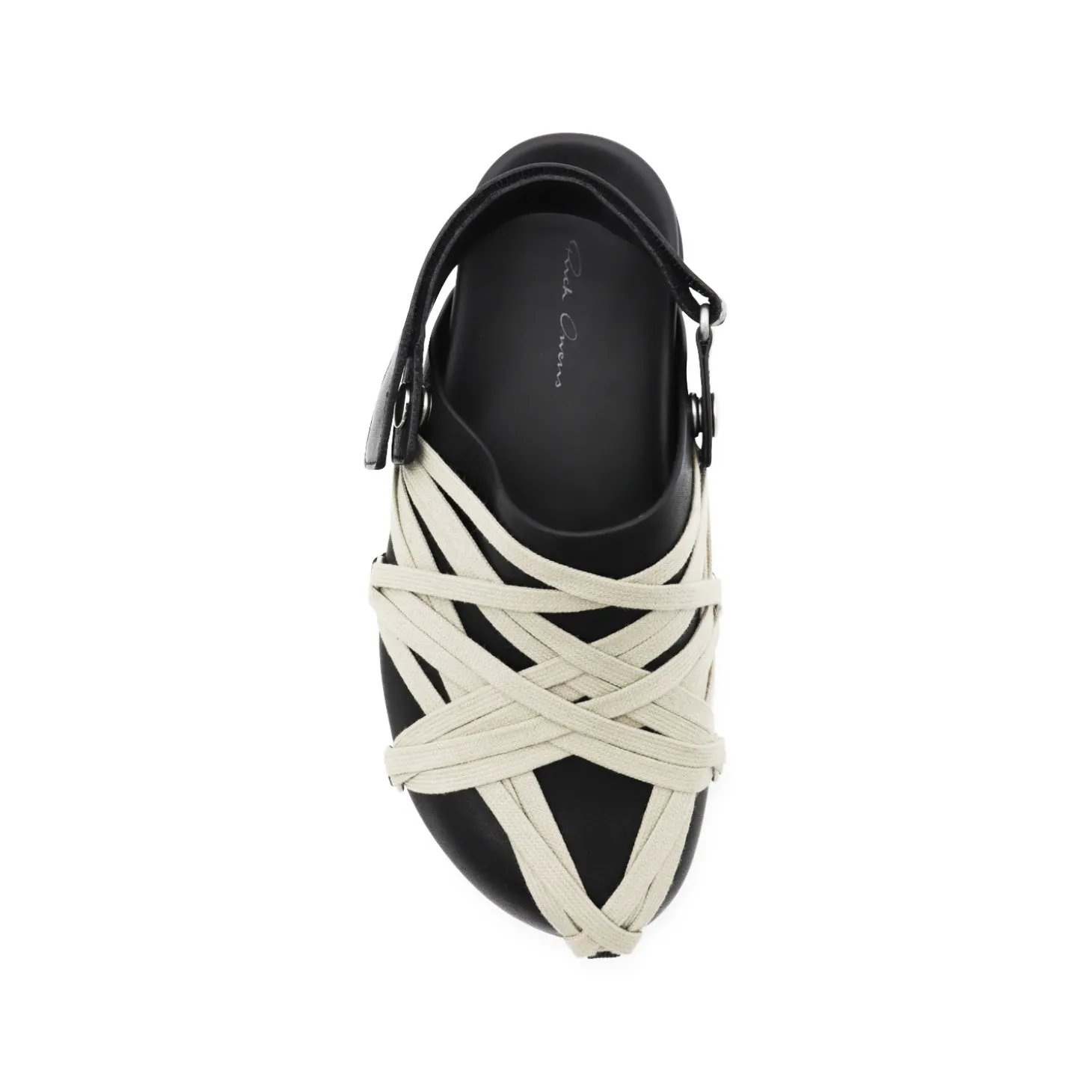 black_leather_megalaced_m_3.webp BLACK LEATHER MEGALACED MULE GRANOLA FLATS