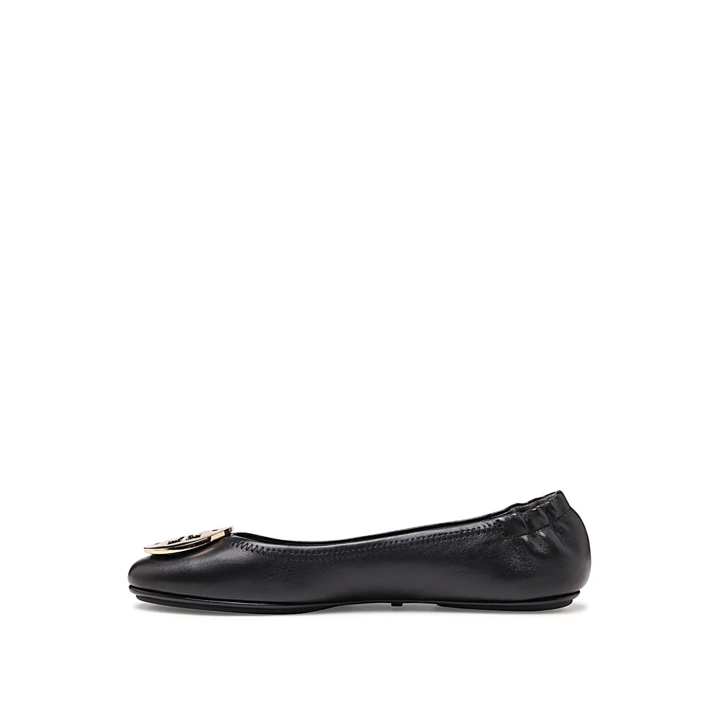 black_leather_minnie_ball_1.webp BLACK LEATHER MINNIE BALLERINA SHOES
