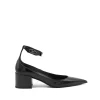 BLACK LEATHER PUMPS