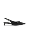 BLACK LEATHER PUMPS