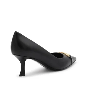 BLACK LEATHER PUMPS