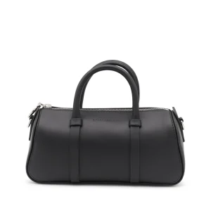 BLACK LEATHER S DAYLONG TOP HANDLE BAG