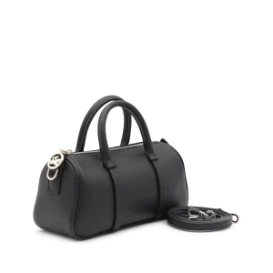 BLACK LEATHER S DAYLONG TOP HANDLE BAG