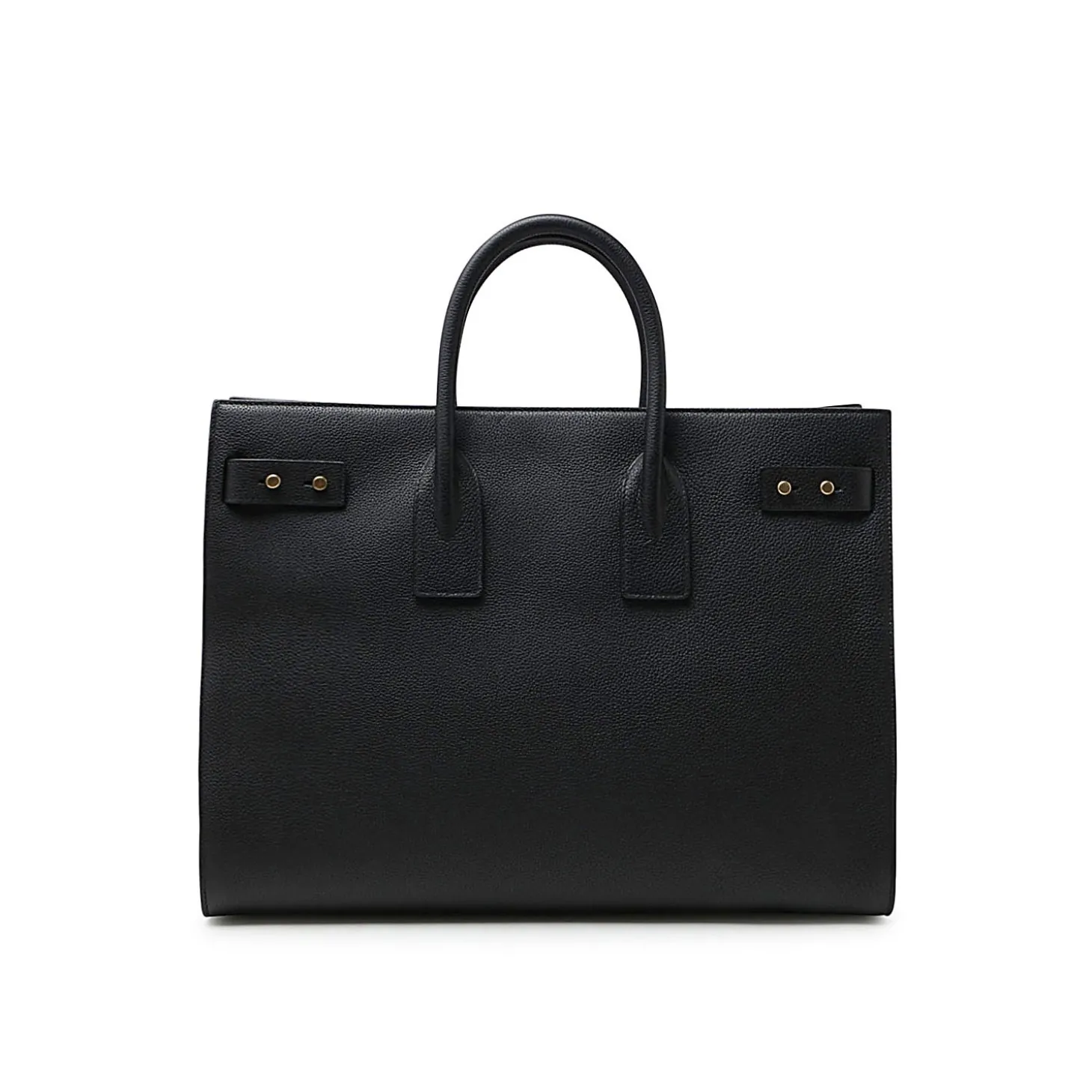 black_leather_sac_de_jour_1.webp BLACK LEATHER SAC DE JOUR TOP HANDLE BAG