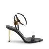 BLACK LEATHER SANDALS