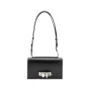 BLACK LEATHER SHOULDER BAG