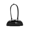 BLACK LEATHER SHOULDER BAG