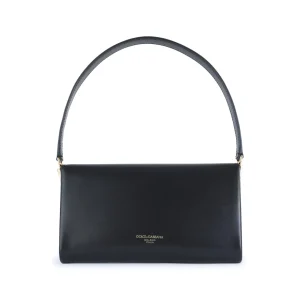 BLACK LEATHER SHOULDER BAG
