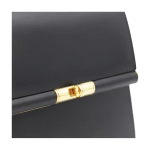 BLACK LEATHER SHOULDER BAG