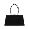 BLACK LEATHER TECKEL TOTES