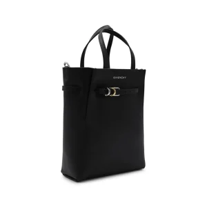 BLACK LEATHER VOYOU MINI TOTES